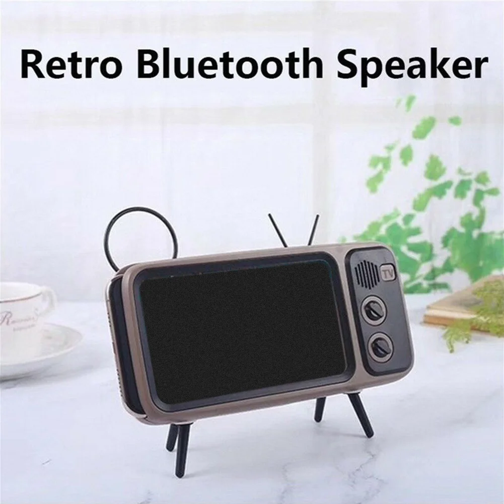 Retro Bluetooth Speaker Mobile Phone Electric Stereo TV Home Audio Bracket Portable Mini Wireless Movies Pocket Music Player | Электроника