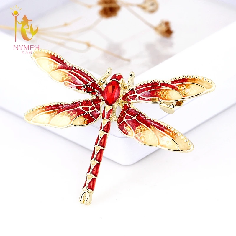 [Нимфа] Fine Jewelry Стрекоза циркон брошь простой и стильный Броши бренд класса люкс