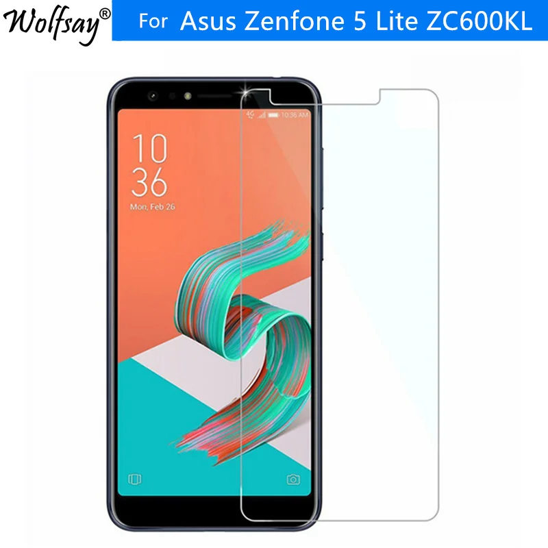 2 шт Защитное стекло для Asus Zenfone 5 Lite ZC600KL защита экрана HD прозрачное закаленное 5Q
