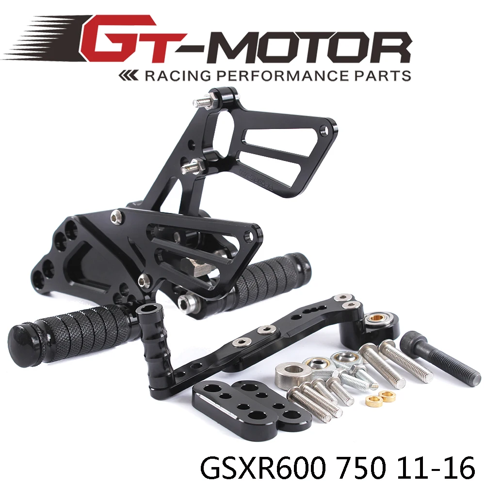 GT мотор-полный CNC алюминиевый Мотоцикл Регулируемые задние наборы подножки для