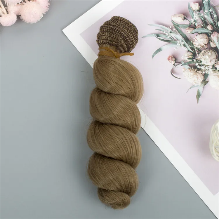 DIY кукольные парики термостойкая проволока натуральный цвет парик для кукол аксессуары