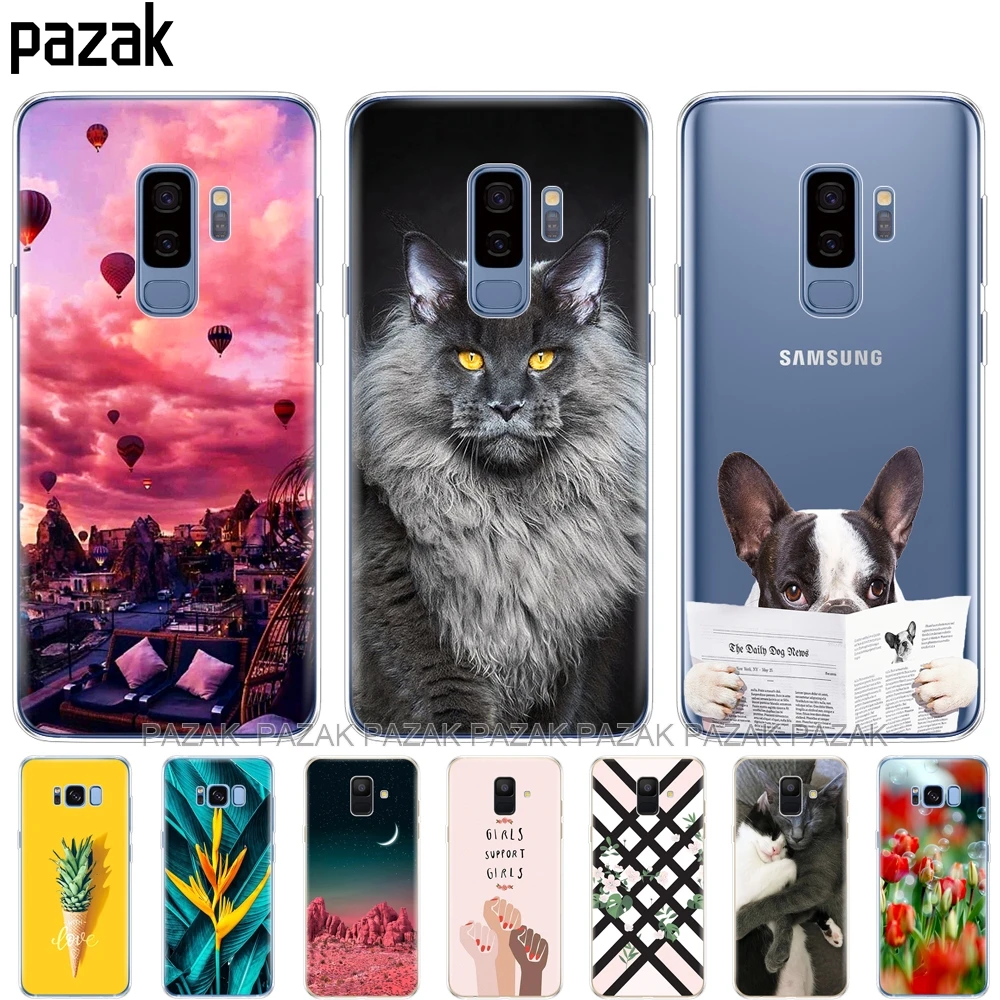 Силиконовый чехол для телефона Samsung Galaxy A6 A8 2018 S8 S9 PLUS задняя крышка A600 A605 A530 A730