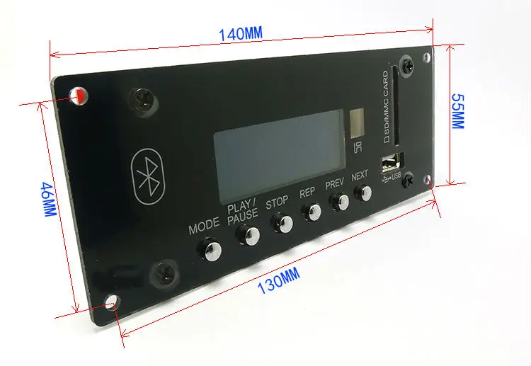 Плата декодера MP3 Bluetooth 4 0 модуль со слотом для sd карты/USB/FM/сигнализация APE FLAC WAV WMA