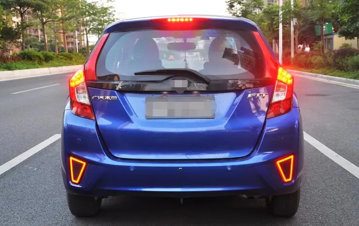 Для Honda Jazz Fit Многофункциональный светодиодный светильник заднего бампера противотуманная фара тормозной светильник сигнал поворота Задний светильник