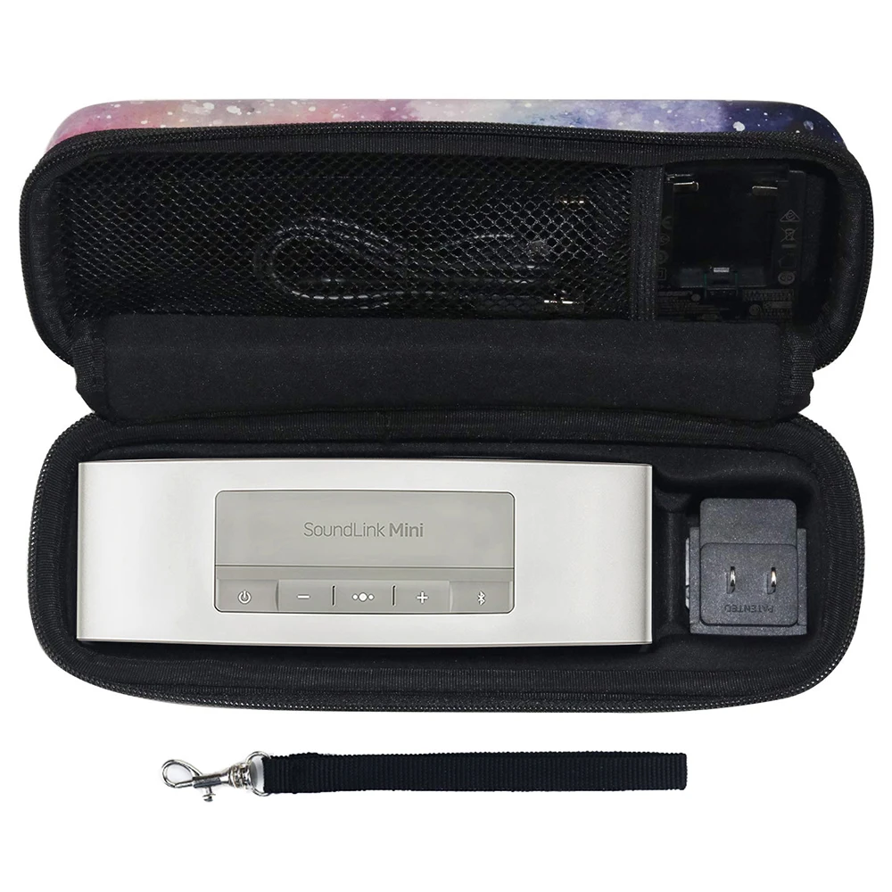 Новейшая дорожная Жесткая Сумка корпуса Динамиков для Bose Soundlink Mini 1/2 Беспроводная bluetooth-колонка с сетчатым карманом для аксессуаров