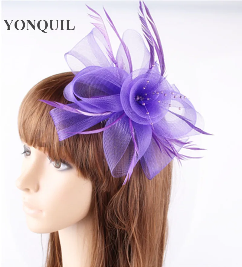 Из 2 предметов дамы фиолетовым пером с шариком фетровая шляпка шерстяная для