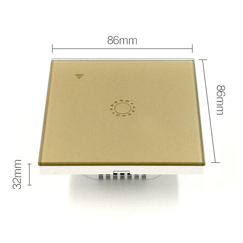 

1 Gang Smart Home WiFi Touch Wall Light Switch Panel For Alexa Google