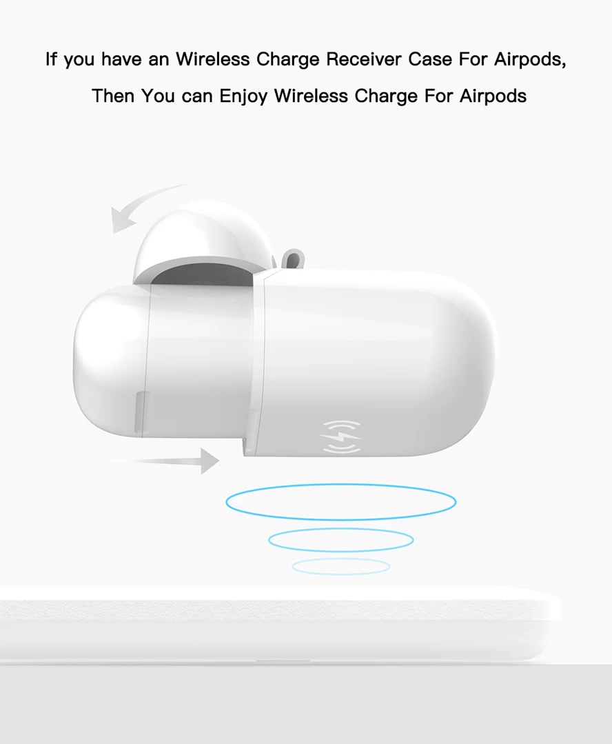 3 в 1 QI Беспроводное зарядное устройство для Apple Watch 5 2 3 4 серии AirPods 2 iPhone X 8 Plus XS 11 Max XR быстрая Беспроводная зарядная док-станция
