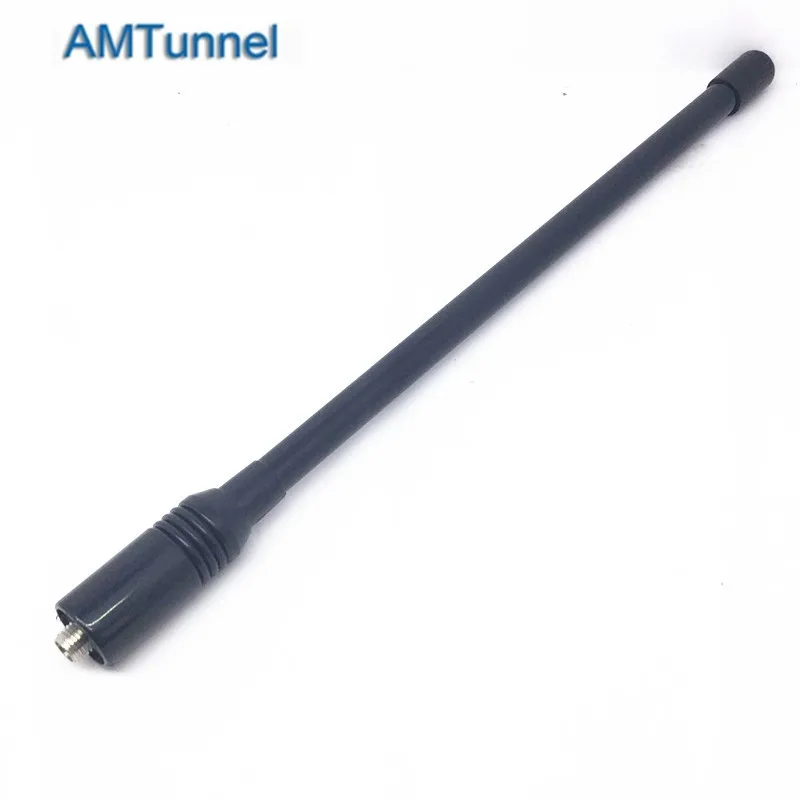 Черная FRP двухсекционная антенна UV 144/430 МГц для baofeng UV5R UV82 A58 UV9700 рации kenwood