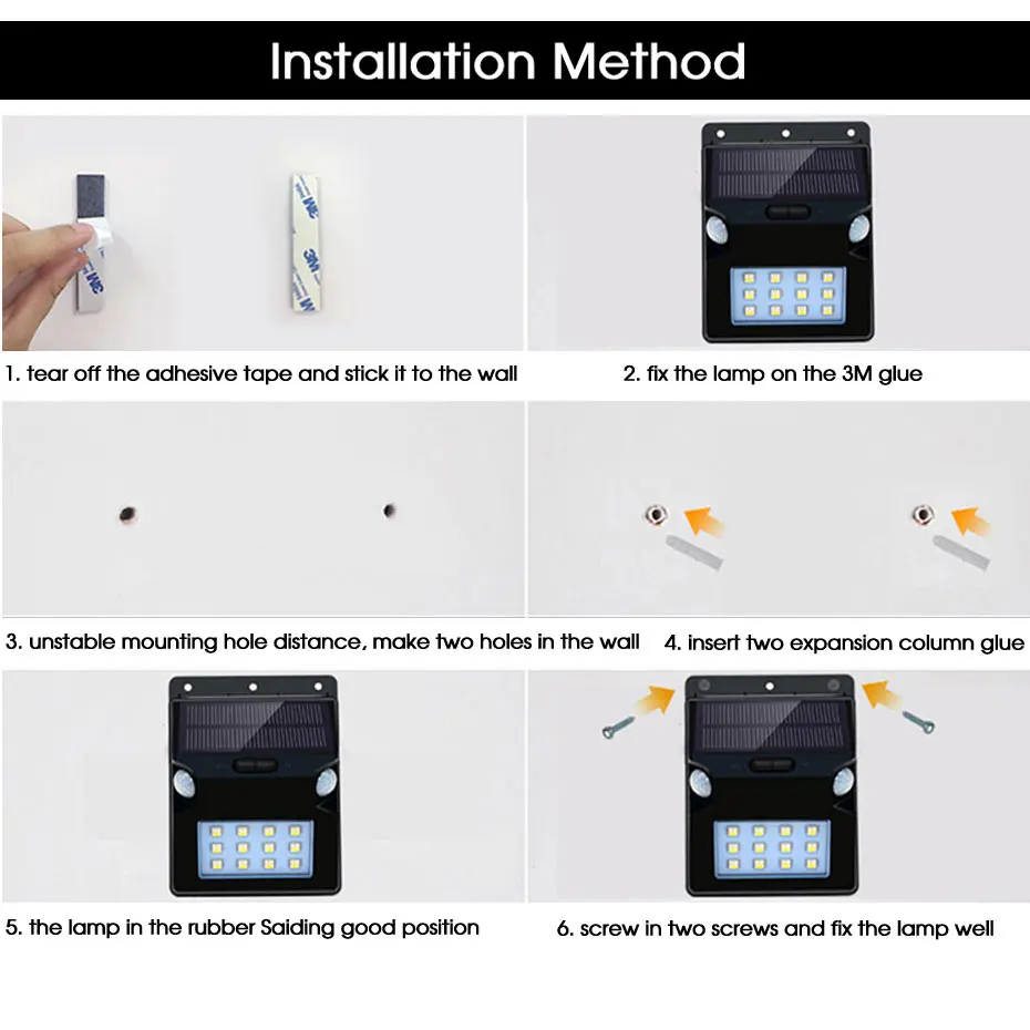 Солнечная лампа с датчиком движения светодиодная для улицы водонепроницаемая