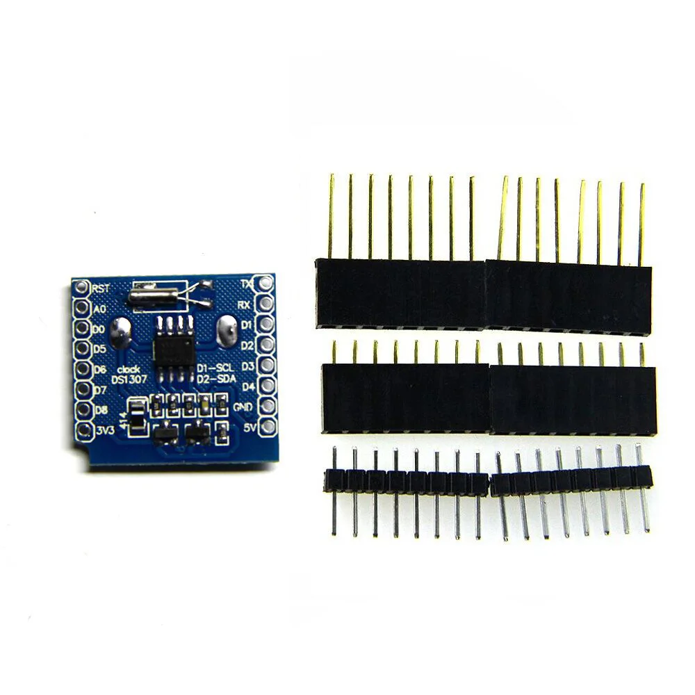 Чехол DataLog для D1 Mini RTC DS1307 с аккумулятором + MicroSD набором штырьков | Электроника