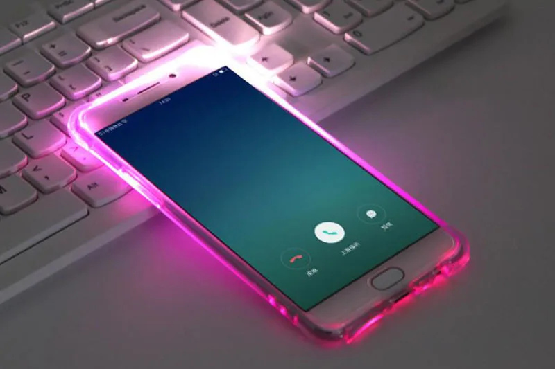 Мягкий ТПУ LED Flash Up Чехол напоминание входящий вызов чехол Smaung Galaxy A3 A5 A7 2017 J3 J5 J7 2016