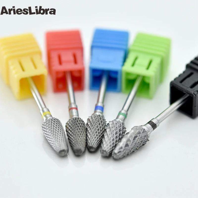 AriesLibra Carbide Nail Drill Bit Manicure Machine Tungsten Milling Cutter Drilling Electric File Pedicure | Красота и здоровье