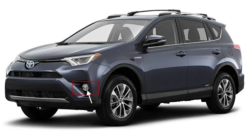 Для Toyota RAV4 RAV-4 2006- 2 в 1 светодиодный светящийся объектив противотуманные фары 3 цвета ангельские глазки DRL дневные ходовые огни