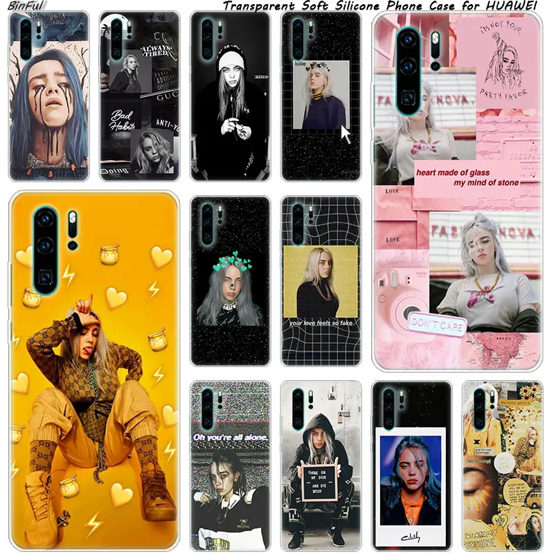 Billie Eilish Мягкий силиконовый чехол для телефона huawei P30 P20 Pro P10 P9 P8 Lite P Smart Z Plus NOVA 3 3i Модный чехол