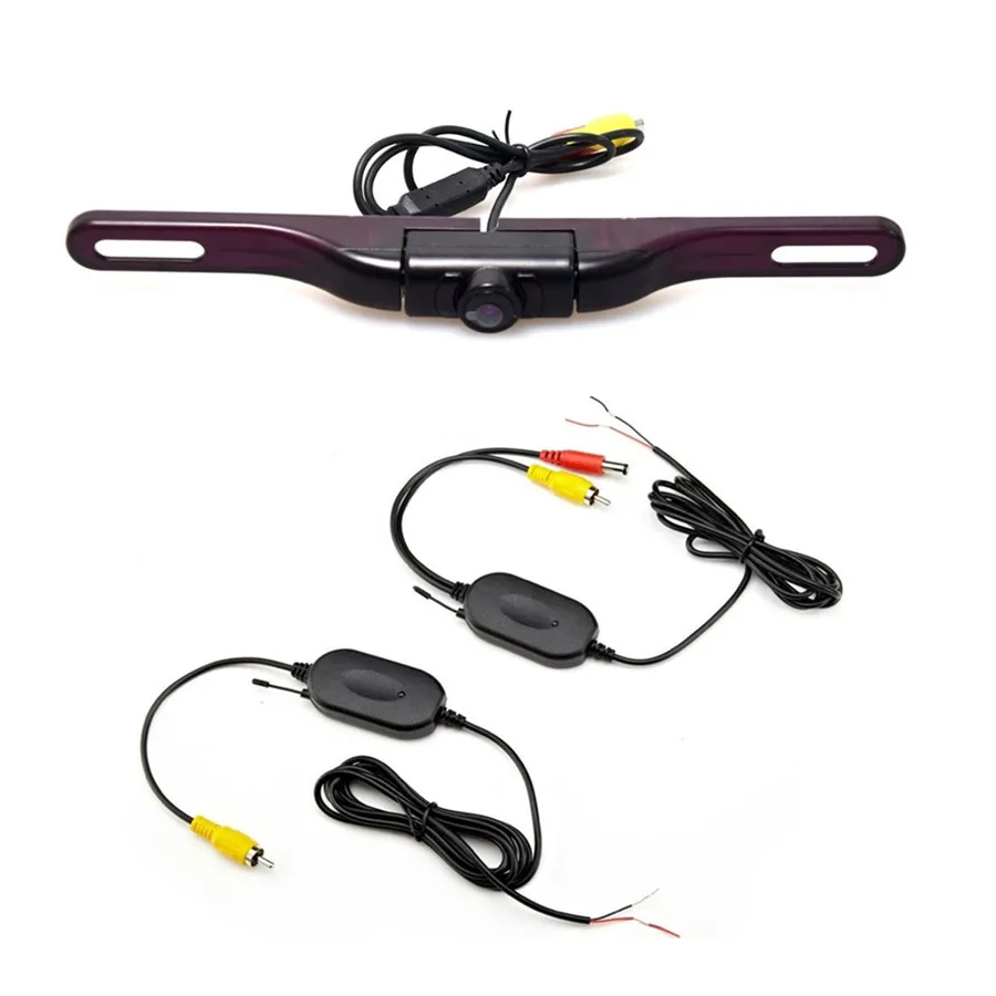 5LED HD 170 широкое крепление для номерного знака автомобиля беспроводная камера