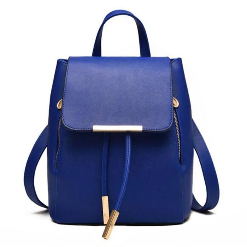 

PU Leather Bagpack Women Laptop Travel Fashion School Bags for Teenagers and Girls Hand Backpack Leisure High Quality X514