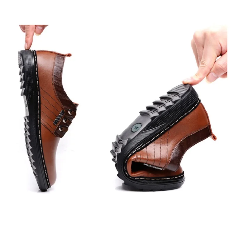 Break Out Men Shoes for Formal Genuine Leather Business Dress Breathable Spring Summer Oxfords | Обувь
