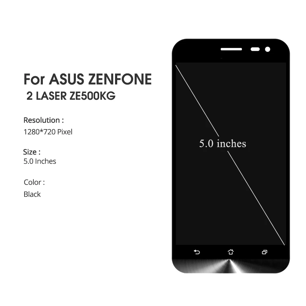 Оригинальный ЖК-дисплей 5 0 дюйма для ASUS Zenfone 2 Laser ZE500KL сенсорный экран с рамкой LCD |