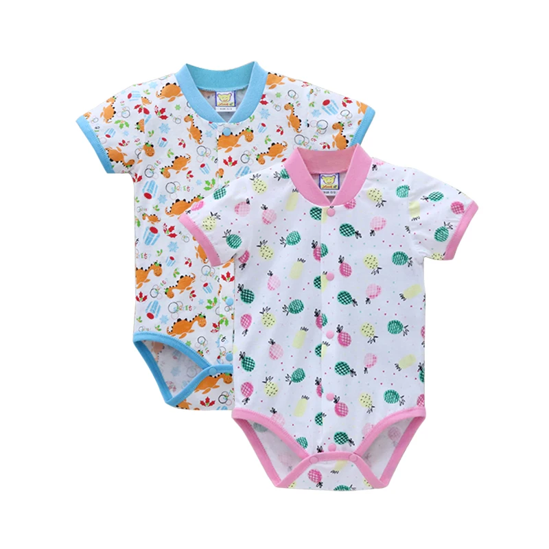 2 PCS A6 Детские боди из хлопка, 2 шт./лот, одежда для мальчиков и девочек 0-12 месяцев, цельная Одежда для новорожденных на Рождество - Цвет: 2 PCS A6