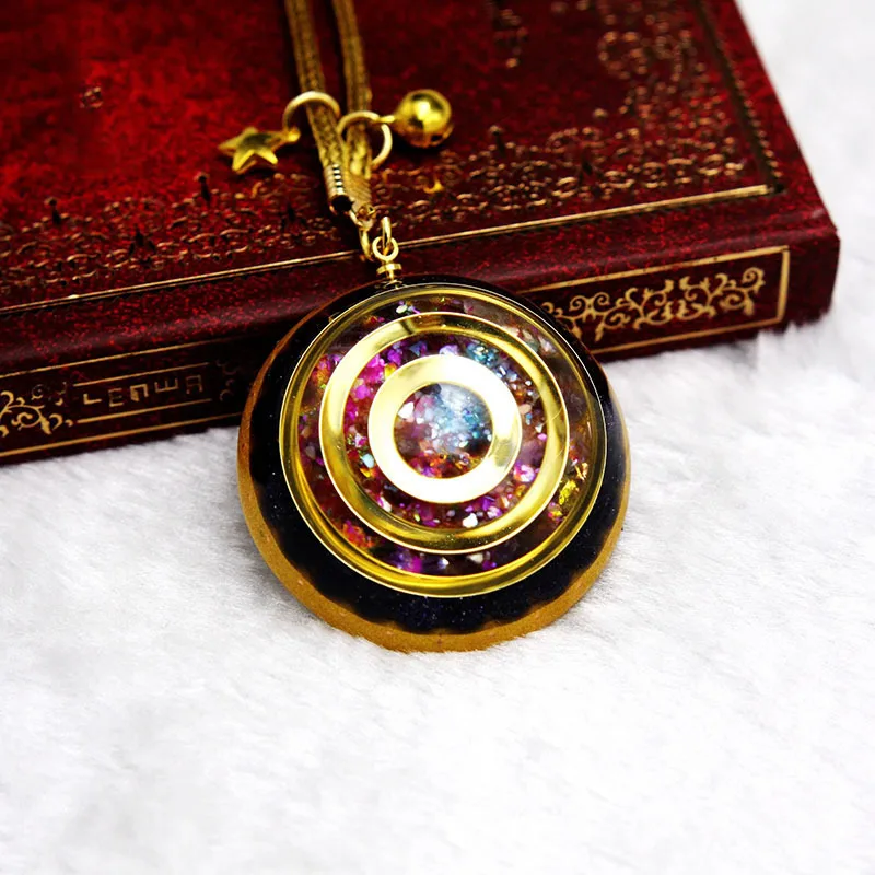 Orgonite энергетический камень «reiki» Ожерелье Подвеска на удачу Bringer's Help Love Feelings ожерелье таинственная Харадзюку Чакра Ювелирные изделия