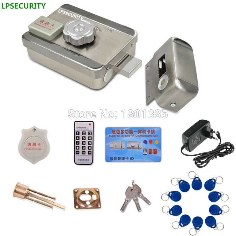 LPSECURITY Intercom RFID система контроля доступа комплект дверных замков + замок