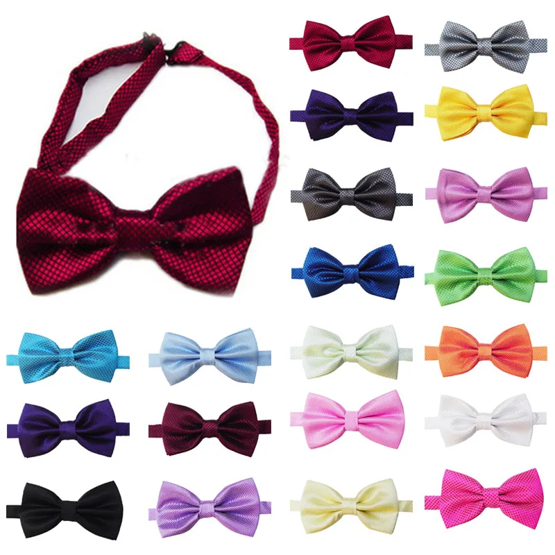 20 цветов однотонный Шелковый синий мягкий и удобный галстук бабочка набор