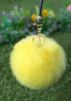 Красочный помпон плюшевый брелок для ключей мех кролика saat kordonu ukraine kuromi женщин