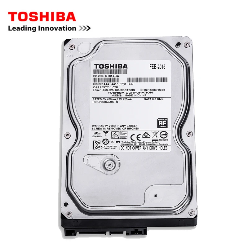 Настольный компьютер Toshiba 3 5 дюйма внутренний механический жесткий диск SATA3 6 2 ТБ