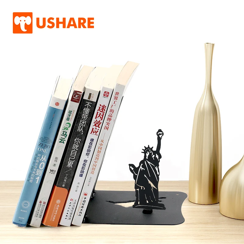 USHARE декоративные концы для книг металлическая статуя свободы книжная полка