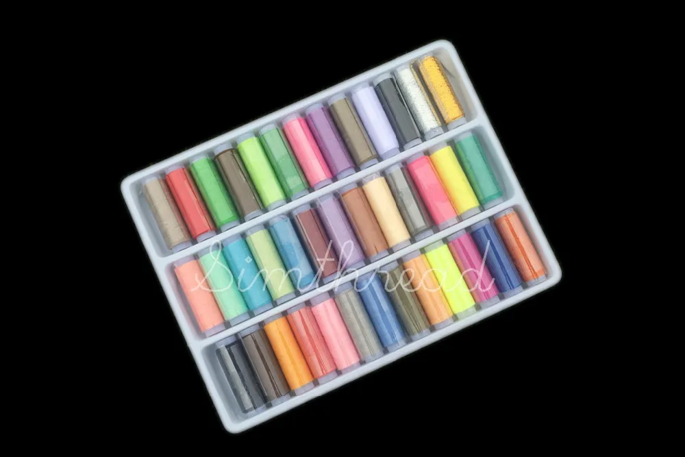 

New Arrival Polyester Sewing Machine Thread as Sewing, Quilting thread * 39 Mixed Colors, 40s/2 spool