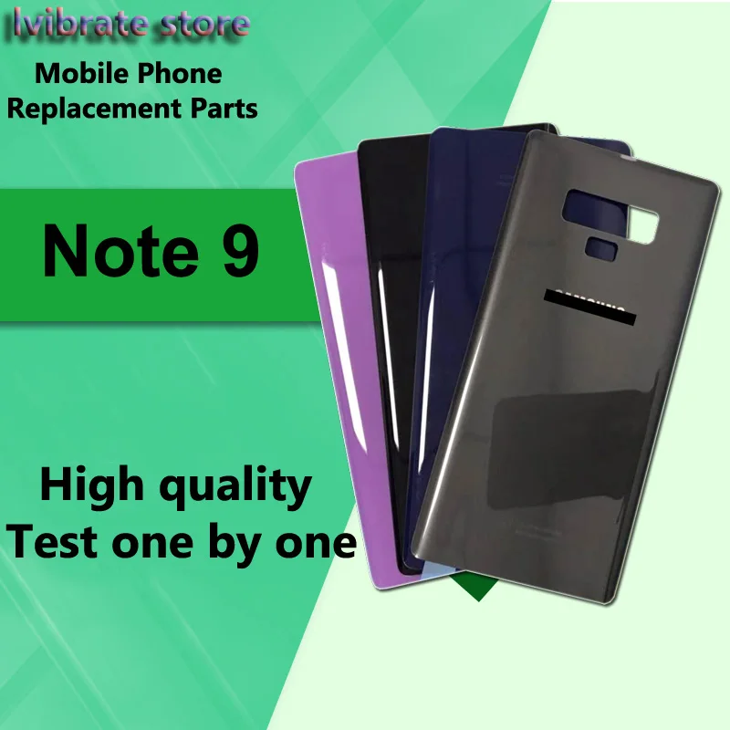 Новинка 100% стеклянная задняя крышка батарейного отсека для Samsung galaxy Note 9 сменная
