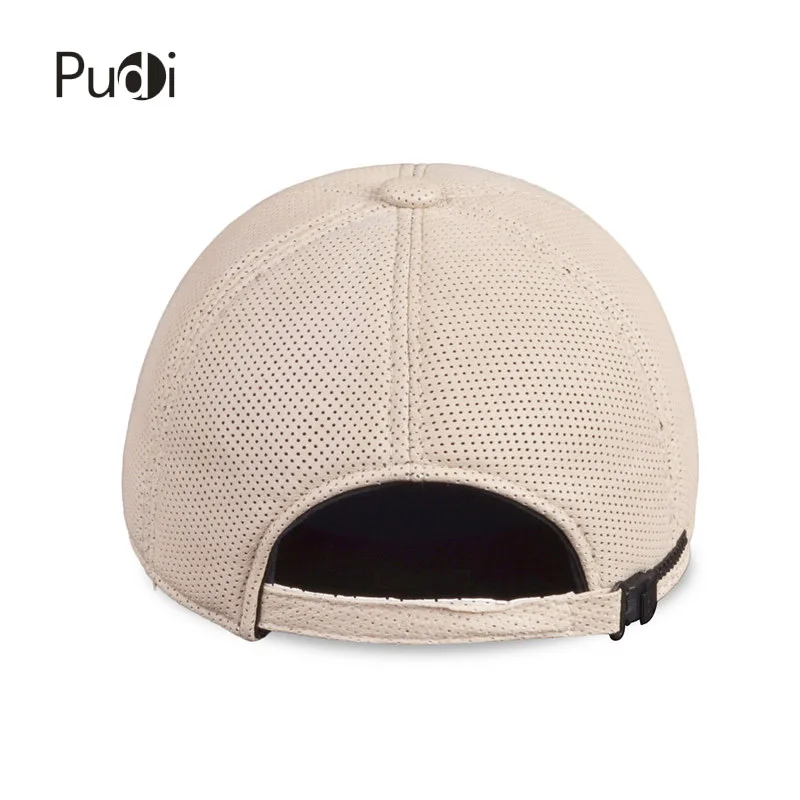 Pudi HL013 Men's Genuine Leather Baseball Cap hat 2020 brand new boys' real leather baseball caps hats black white brown color