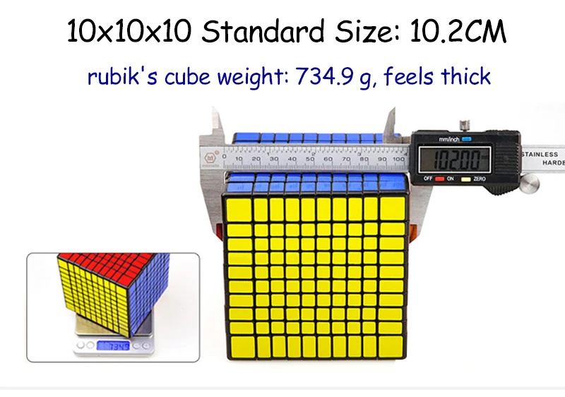ShengShou 10x10x10 10,2 см куб скорость Куб 5 шт. костюм Professional Cubo Magico Головоломка Куб игрушки для детей взрослый подарок