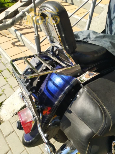Для Yamaha V-Star 400 650 1100 Classic XVS 1998-2011/Dragstar XVS 1100 00-11 хромированная мотоциклетная спинка для багажа