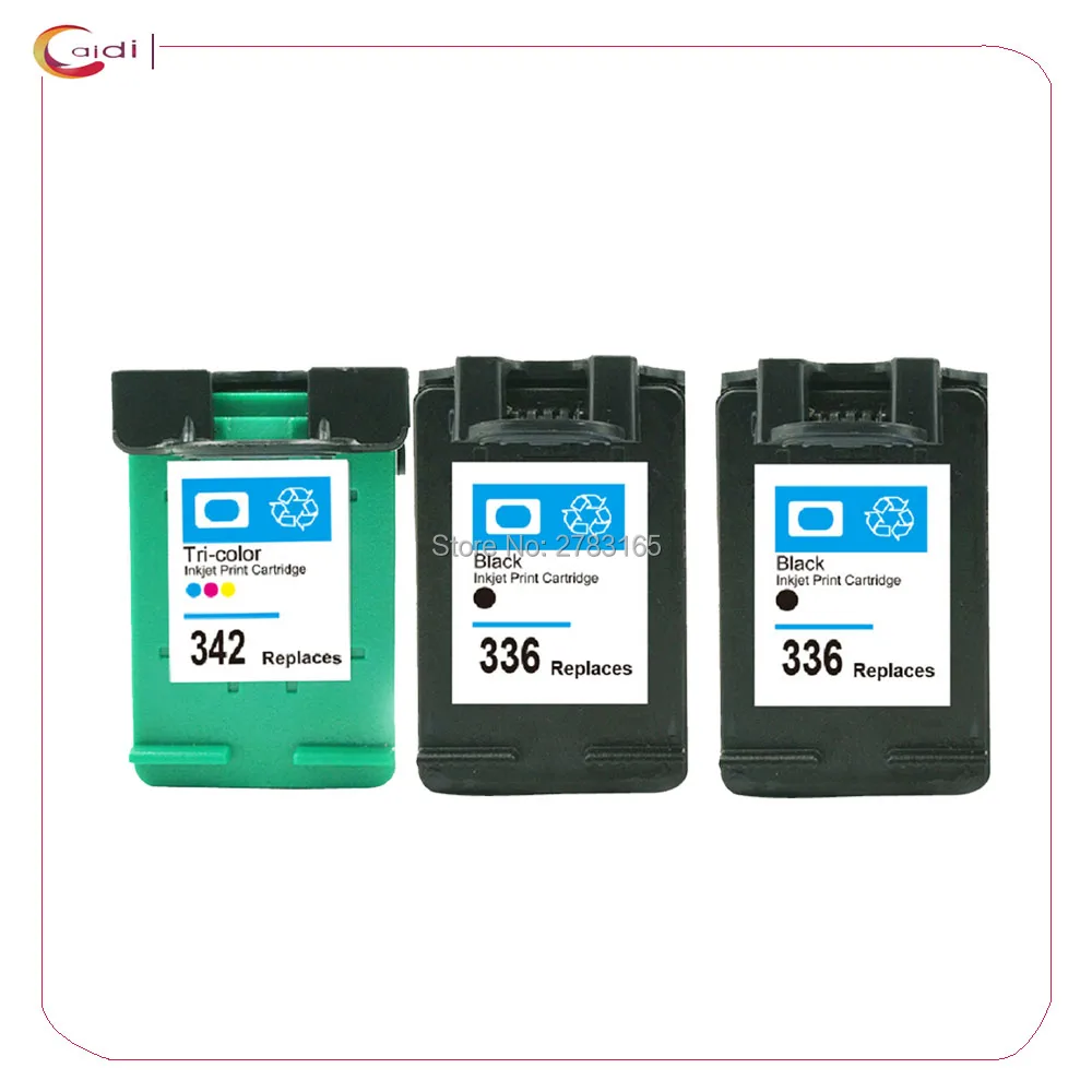 3 пакета совместимый чернильный картридж для hp 336 342 7800 7850 C3100 C3110 C3125 C3140 C3150 C3185 C3188