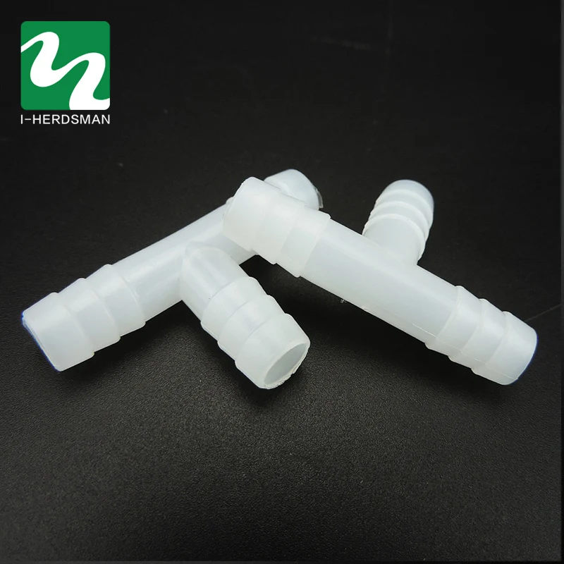100PC Plastic Pipes For Mounting Bird Rabbit Drinking Waterer Pipe Tee Animal Drinkers Poultry Feeding Supplies Whole Sale | Дом и сад