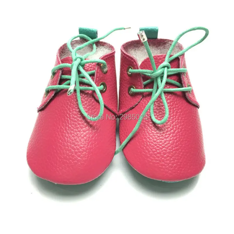 Туфли-оксфорды детские из натуральной кожи мягкая подошва на шнуровке Мокасины