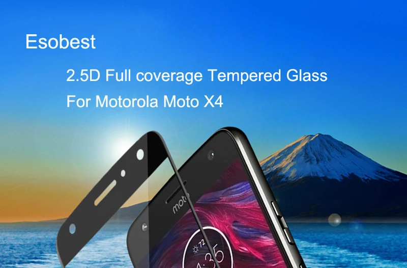 Esobest 2 шт. 2.5D полный охват премиум стекло пленка для Motorola Moto X4 закаленное стекло экран протектор от края до края защита