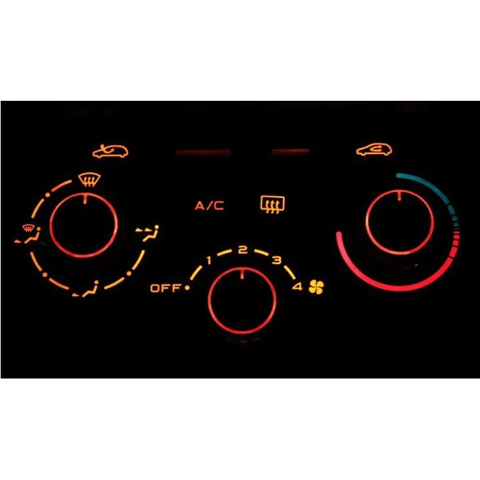 3 шт./лот, подходит для PEUGEOT 206 207 CITROEN C2, ручки переключателей, нагреватель, кнопки контроля температуры, циферблаты, тепловая рамка, кольцо A/C AIR CON, крышка