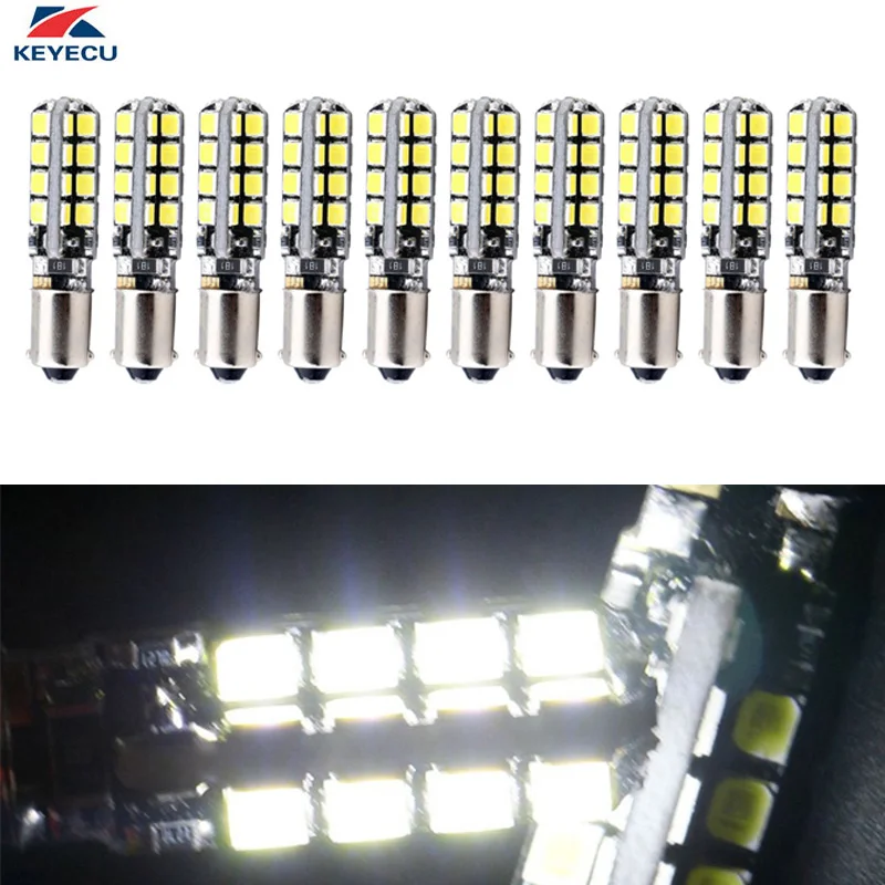 KEYECU 10 шт. BA9S 32SMD 2835 белый Canbus без ошибок светодиодные лампы для W5W 194 2825