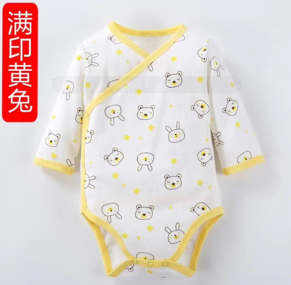 yellow rabbit Одежда для малышей; комбинезоны; боди для малышей с длинными рукавами; одежда для маленьких девочек; Одежда для мальчиков; одежда для детей; Детский комбинезон из хлопка - Цвет: yellow rabbit