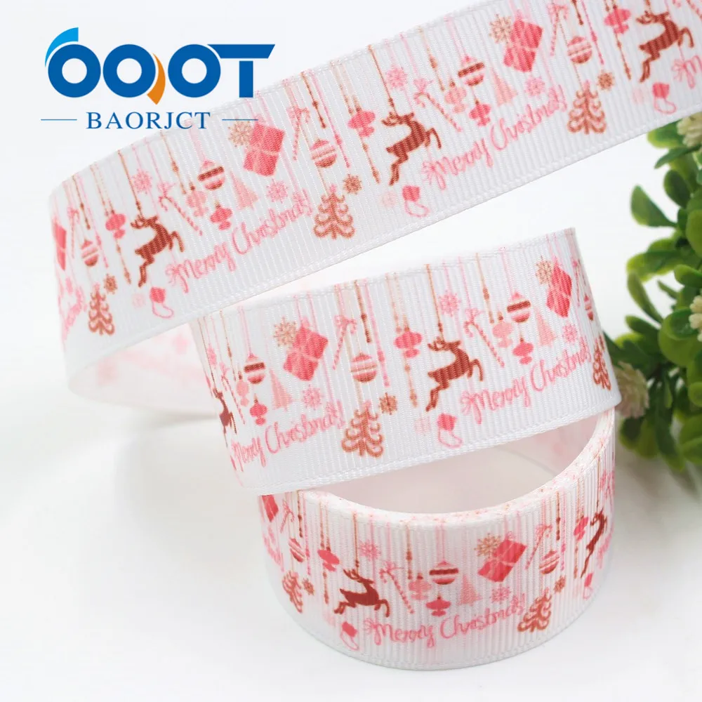 Рождественская серия OOOT BAORJCT ленты из мультфильма грогрен 25 мм 10 ярдов аксессуары