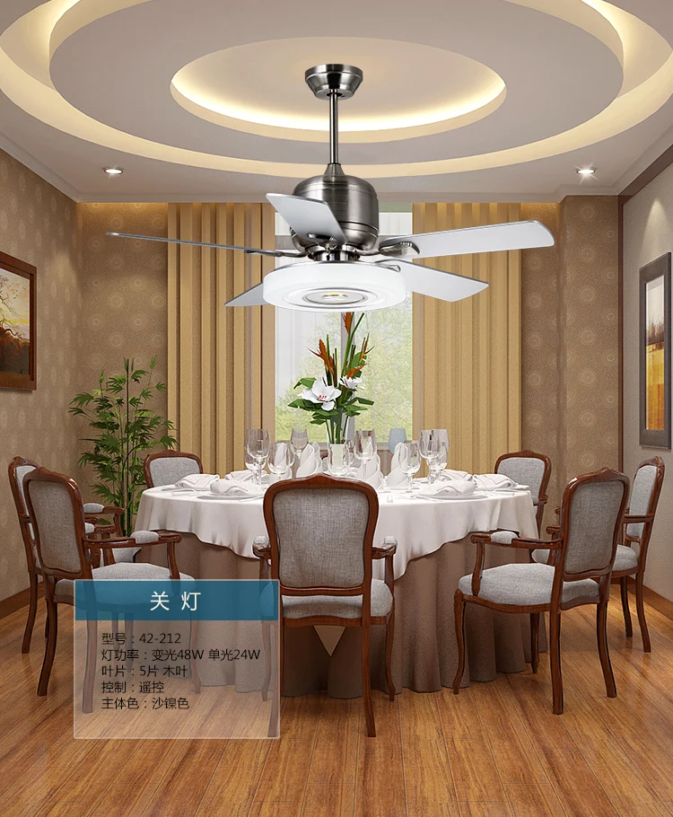 Современная гостиная спальня потолочный Люстра вентилятор пульт дистанционного