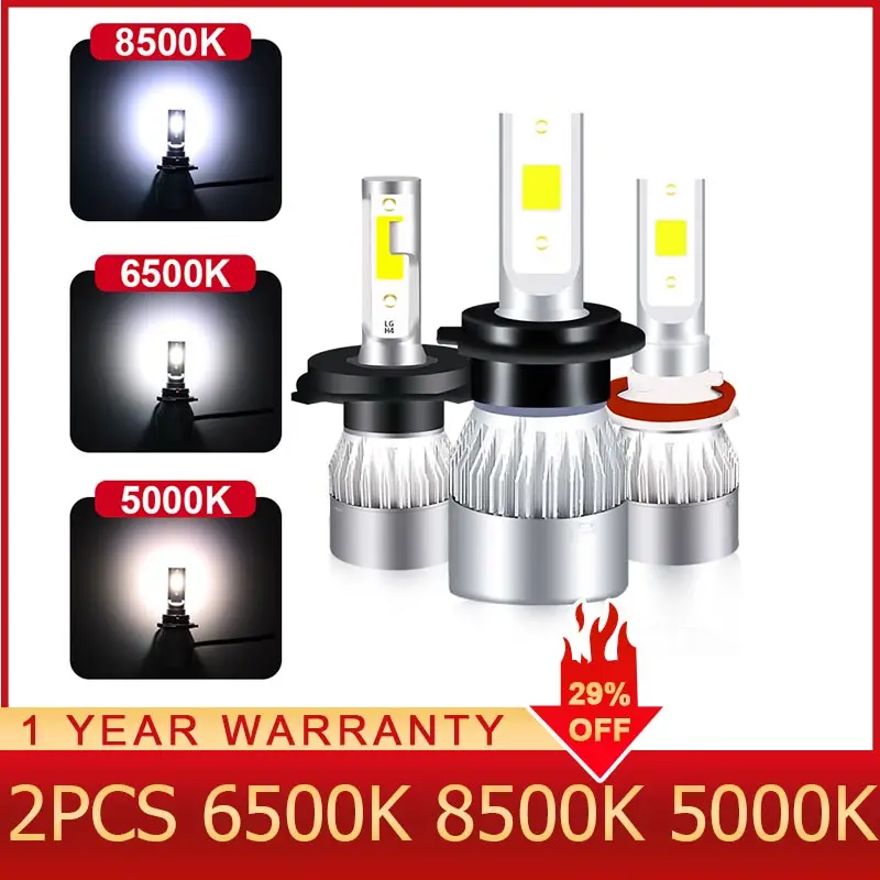 ROADOT 2x8500 K автомобильные аксессуары H7 Led H4 H11 H8 9006 H1 9005 Автомобильная фара на