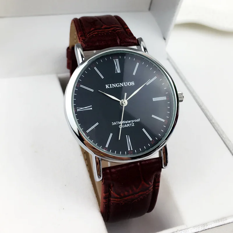 Reloj Hombre 2018 Роскошный Кварцевые часы Для мужчин модные Бизнес кожа Часы