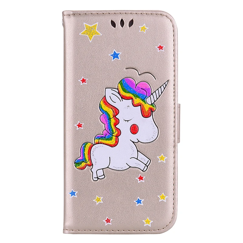 Флип кожаный чехол для Etui iPhone XR Coque милый Единорог кошелек Подставка Apple чехлы