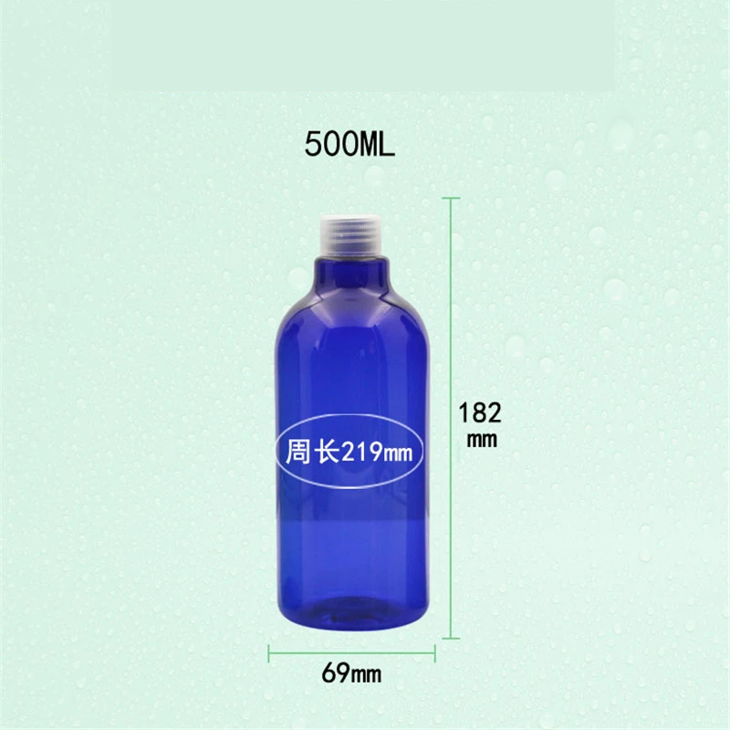 20 x 500ml Screw Cap Bottle Sample Lotion Essence Oil Make up Shampoo Bottling Empty Plastic Cosmetic Container | Красота и здоровье