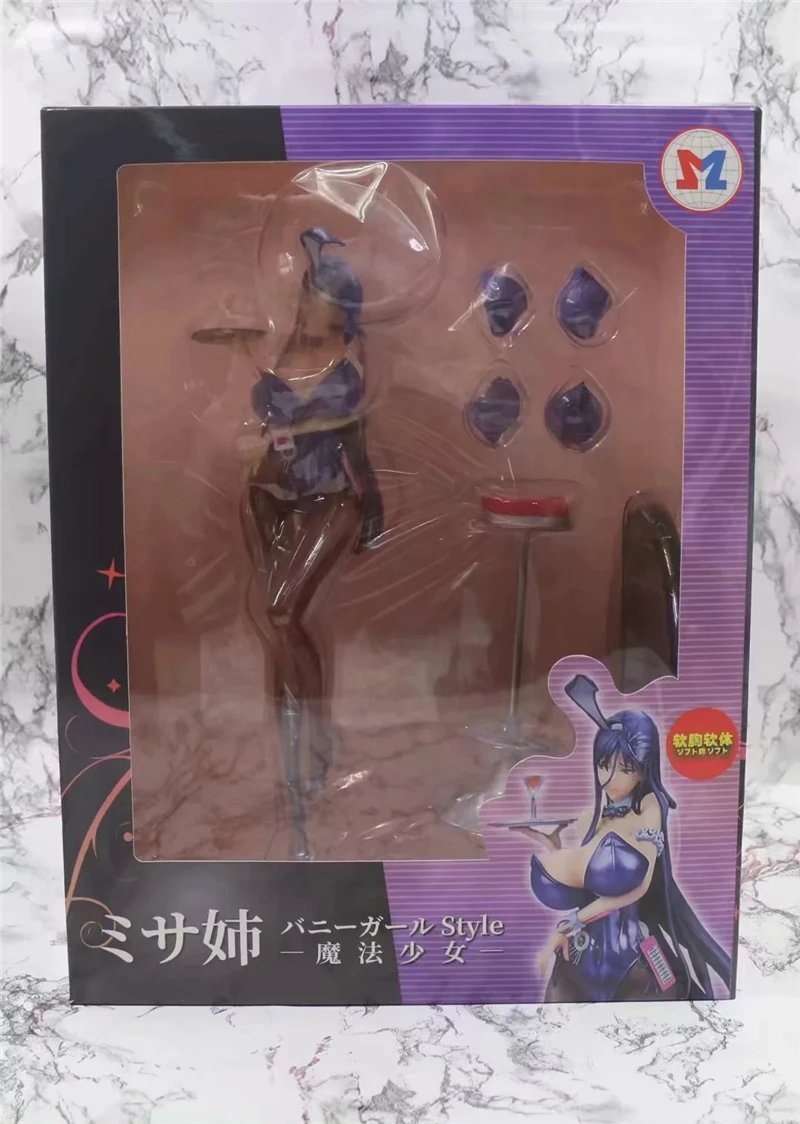 

Anime Figure Zettai Junbaku Mahou Shoujo Misa Bunny Ver. PVC Action Figure Collectible Model Sexy Girl Figure Doll Adult Toys