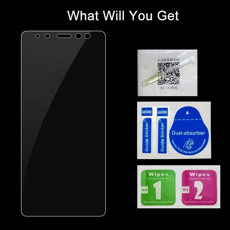 Защитная стеклянная пленка для samsung Galaxy A8 2018/A8 Plus защита экрана телефона 9H 2.5D